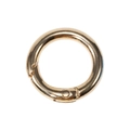 Polished golden alloy spring O-ring clasp for DIY jewelry and keychain making - KC Gold