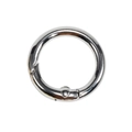 Polished silver alloy spring ring buckle for DIY jewelry and bag hardware kits - White K/Silver