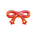 Charmante 3D roze gradiënt strikkraal met sterren voor doe-het-zelf telefoonkoorden en sieraden - Strik / Jelly-Rood