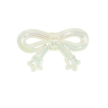 Pendentif nœud en acrylique irisé avec étoiles pour chaînes de téléphone et clés DIY - Nœud / Gelée-Jaune Clair