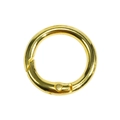 High-quality golden alloy spring O-ring with a polished finish for DIY jewelry designs - Gold