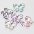 Ιριδίζοντα ακρυλικά κρεμαστά φιόγκοι με ολογραφικό εφέ για χειροποίητα κοσμήματα - Διαφανή Μεικτά Χρώματα