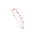 Rosa Sicherheitsnadel-Zubehör mit dekorativen Spiralringen für DIY-Mode-Designs - 50mm / Rosa