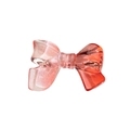 Pink gradient resin bow bead for DIY jewelry and phone chain accessory - White Red