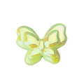 Irillerende geelgroene vlinderkraal van acryl voor DIY sieraden maken accessoires - Effen Groen