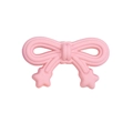 Pink acrylic bow and star charm accessory for personalized keychains and phone straps - Bow / Matte Paint - Light Pink
