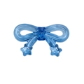 Blue acrylic bowknot bead accessory with two star charms for DIY phone chains - Bow / Transparent - Royal Blue