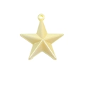 Cream beige star charm pendant with integrated hanging hole for DIY jewelry making - Small / Yellow