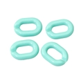 Mint green oval acrylic open chain links for DIY jewelry and handbag strap accessories - Emerald