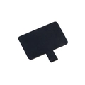 Patch de fixation noir pour cordon de téléphone en fibre de nylon ultra-mince - Noir