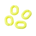 Neon yellow acrylic oval chain links for DIY handbag strap and jewelry accessories - Neon Yellow