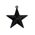 Star-shaped pendant in black with golden speckle finish for DIY jewelry and accessories - Large / Splash Ink Black