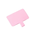 Languette universelle rose en forme de T pour cordon de téléphone en silicone souple - Rose