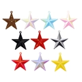Colorful resin star pendants for DIY jewelry making and keychains with glitter finish - Large / Random Color