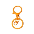 Fermoir homard orange avec anneau à ressort pour accessoires de porte-clés DIY - Orange