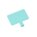 Universal light blue phone lanyard tether pad made of durable silicone for phone cases - Emerald