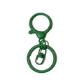 Kit fermoir homard vert mat avec anneau à ressort et porte-clés plat pour accessoires - Vert Foncé