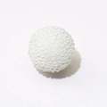Spherical accessory made of tiny imitation pearls with an iridescent white luster finish - 15mm / White