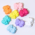 Colorful macaron bow beads in various shades for DIY phone chain and jewelry crafting - Hanging Hole Bowtie (28*34mm)
