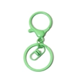 Kit de fermoirs mousquetons vert menthe avec anneau plat pour porte-clés DIY créatif - Vert clair