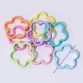 Colorful macaron flower beads with center holes for DIY jewelry and phone chain making - Hollow Flower (Diameter 42mm)