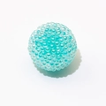 Light blue bubble bead with grainy texture for DIY jewelry and phone chain accessories - Emerald