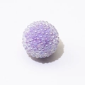 DIY purple iridescent macaron bubble bead with transparent jelly sugar texture finish - Light Purple