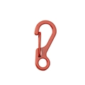 Red painted metal spring buckle clip with round ring for bags and keychains - Small (24.5*10.2mm) / Red