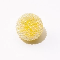 Light yellow sugar bead with bubble texture for DIY jewelry and phone chain making - Jelly Yellow