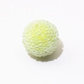 Spherical light green jelly beads with iridescent finish for DIY keychain jewelry making - Grass Green