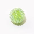 Light green sugar-coated jelly bead with iridescent texture for DIY jewelry making - Jelly Green