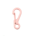 Moschettone rosa opaco con chiusura a molla per portachiavi e accessori borsa - Rosa chiaro