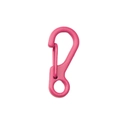 Moschettone a molla rosa in metallo verniciato per portachiavi e accessori per borse - Rosso rosa