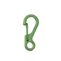 Moschettone verde con chiusura a molla e rivestimento colorato per borse e portachiavi - Verde Scuro