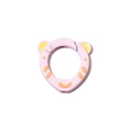Pink cartoon tiger spring ring clasp for DIY keychains and accessory connections - Pink