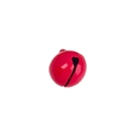 Colorful red heart-shaped metal bell charm with matte finish for DIY keychain crafts - Rose Red Heart Shaped Hollow Style