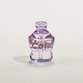 Ciondolo mini bottiglia di cola viola traslucido per gioielli DIY con logo Cola - Viola Trasparente