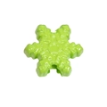 Glossy green snowflake acrylic bead for DIY jewelry and handmade necklace crafts - Snowflake / Fruit Green