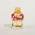 Perla a forma di bottiglia di cola gialla traslucida per gioielli fai-da-te e portachiavi - Arancione Trasparente
