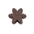 Chocolate brown snowflake acrylic bead for DIY jewelry and keychain making accessories - Snowflake / Dark Coffee