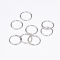 Anellini aperti argento per gioielli, connettori lisci per collane fai-da-te - 1,2x6 / Bianco K (Anello Chiuso)