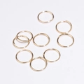 Set di 9 anellini aperti dorati minimalisti per la creazione di gioielli e bracciali fai-da-te - 1,2x6 / Oro KC (Anello Chiuso)