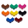 DIY pixel heart acrylic beads in eight assorted colors for handmade phone chain making - Baking Paint Inner Heart / Random Color