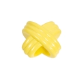 Glossy yellow resin cross-shaped bead for DIY jewelry making and handmade crafts - Prepared By / Dark Yellow
