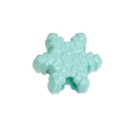 DIY light mint green snowflake acrylic spacer bead with detailed texture for jewelry making - Snowflake / Emerald