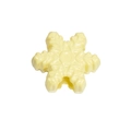 Light yellow snowflake silicone bead for DIY necklace and jewelry making crafts - Snowflake / Pale Yellow