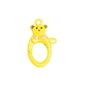 Anello a molla orsetto giallo con fiocco rosa per accessori portachiavi fai da te - Orso / Giallo
