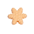 DIY apricot silicone snowflake bead for pacifier clips and handmade jewelry - Snowflake / Grapefruit