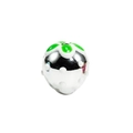 Silver plated strawberry charm with white dots and green enamel leaves for DIY jewelry - Strawberry Shape (Strawberry) / Silver