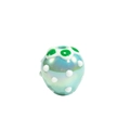 Iridescent light blue floral strawberry bead with white polka dots for DIY jewelry - Strawberry Shape (Strawberry) / Light Blue
